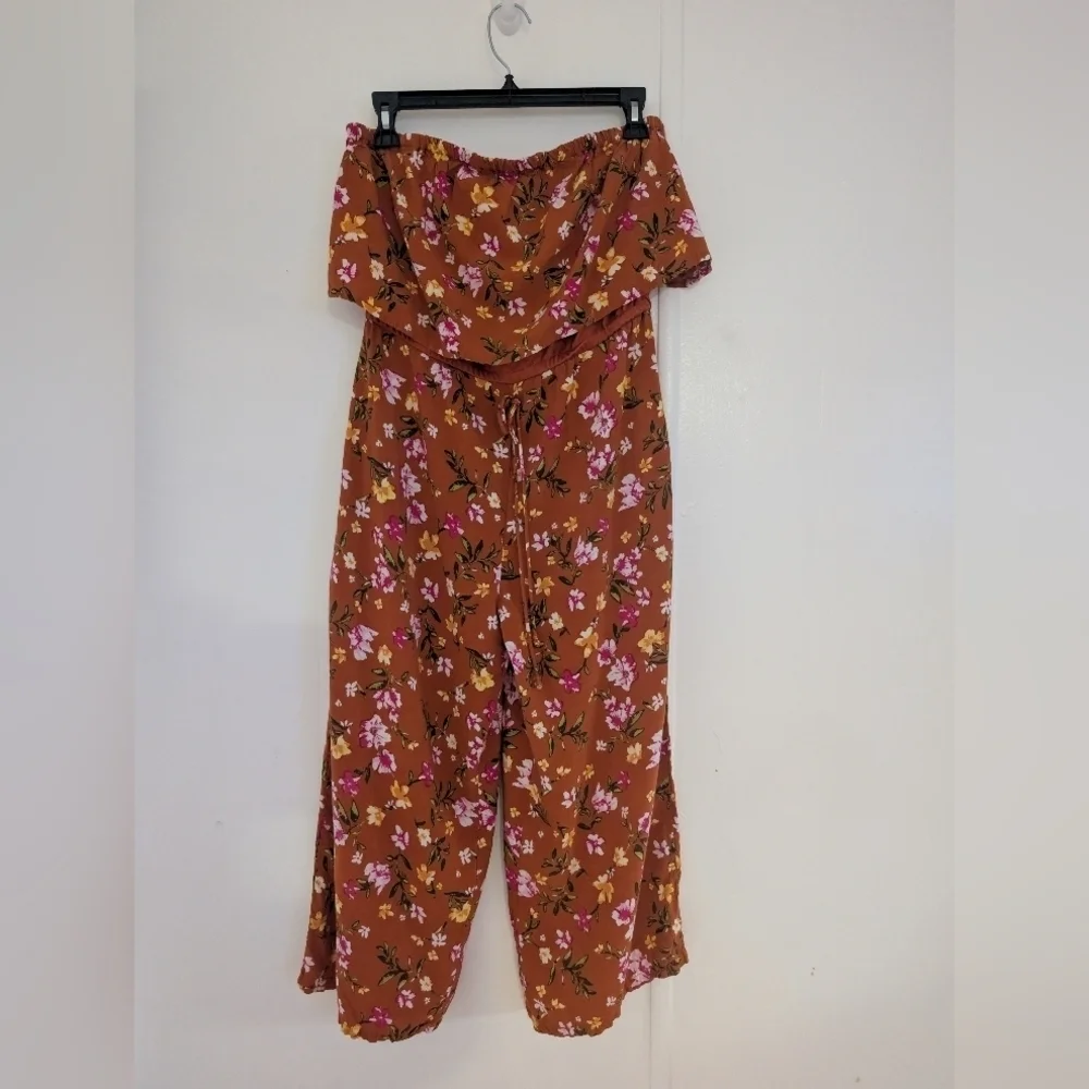 Chic Floral Off-Shoulder Bohemian Summer Jumpsuit